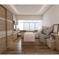 Modern Factory Price PVC Finish Wooden Closet Furniture Bedroom Wardrobe